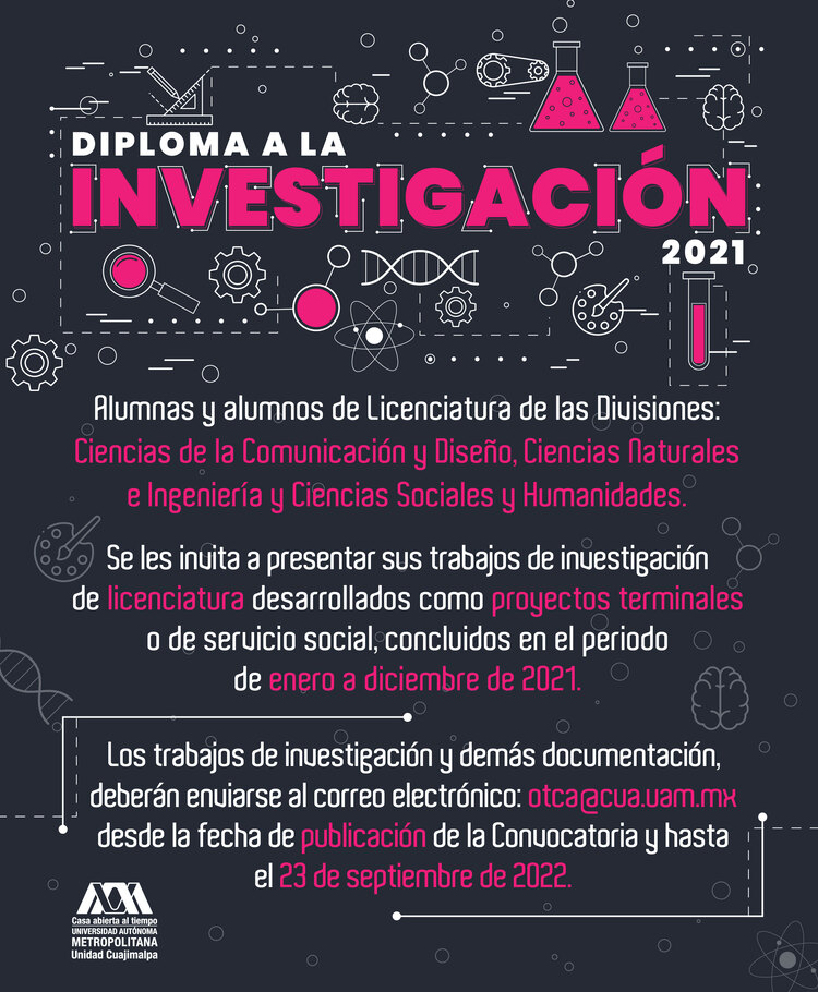 Cartel Diploma a la Investigación 2021