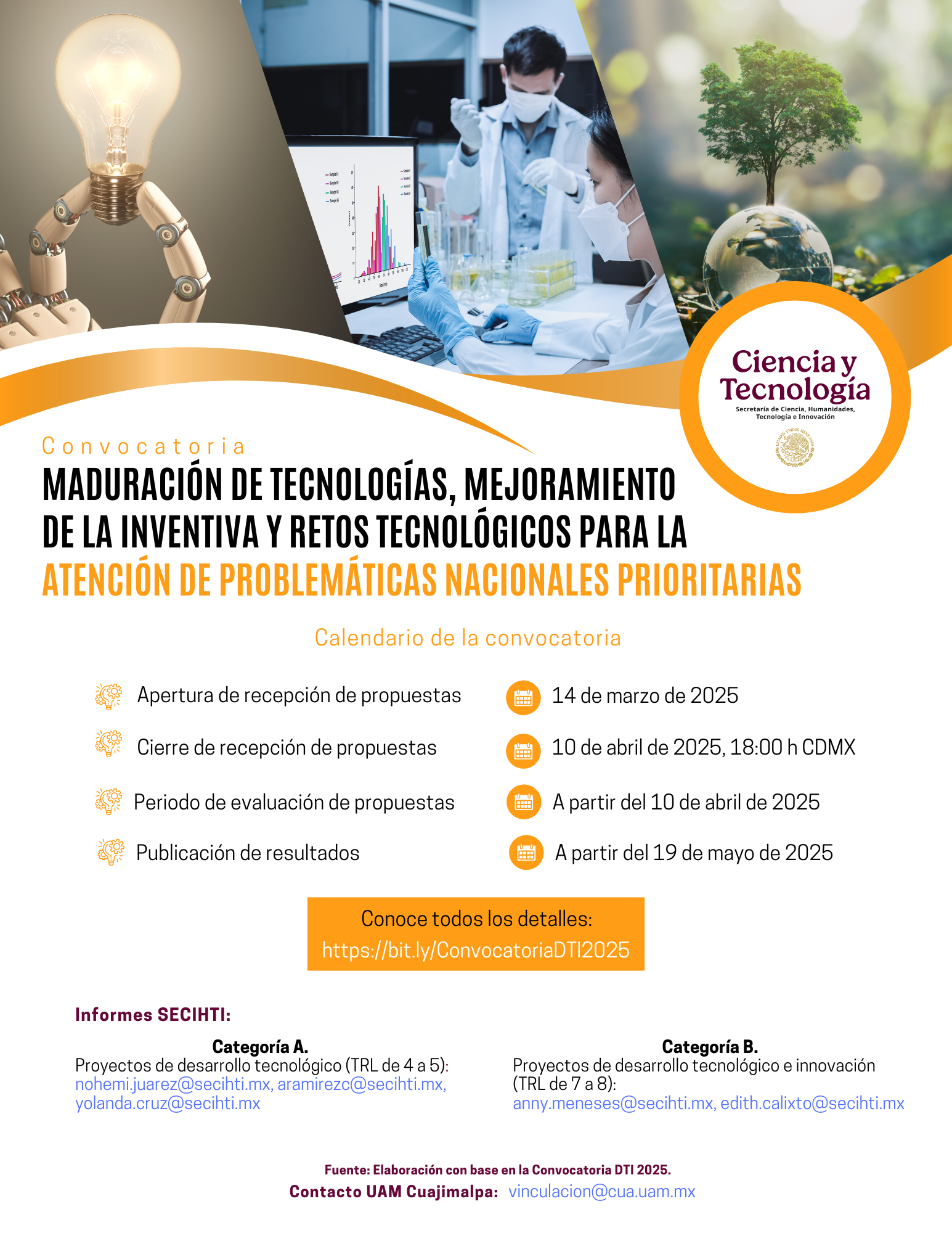 Calendario DTI 2025