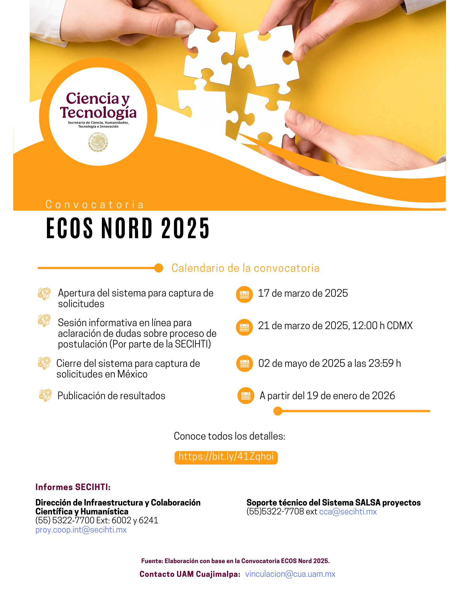 Calendario ECOS Nord 2025