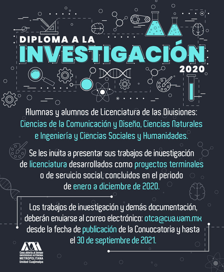 Cartel diploma investigación 2020