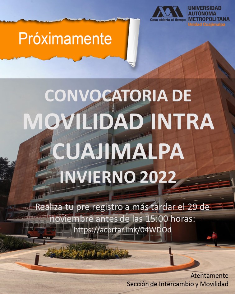 Cartel Movilidad Intra Cuajimalpa