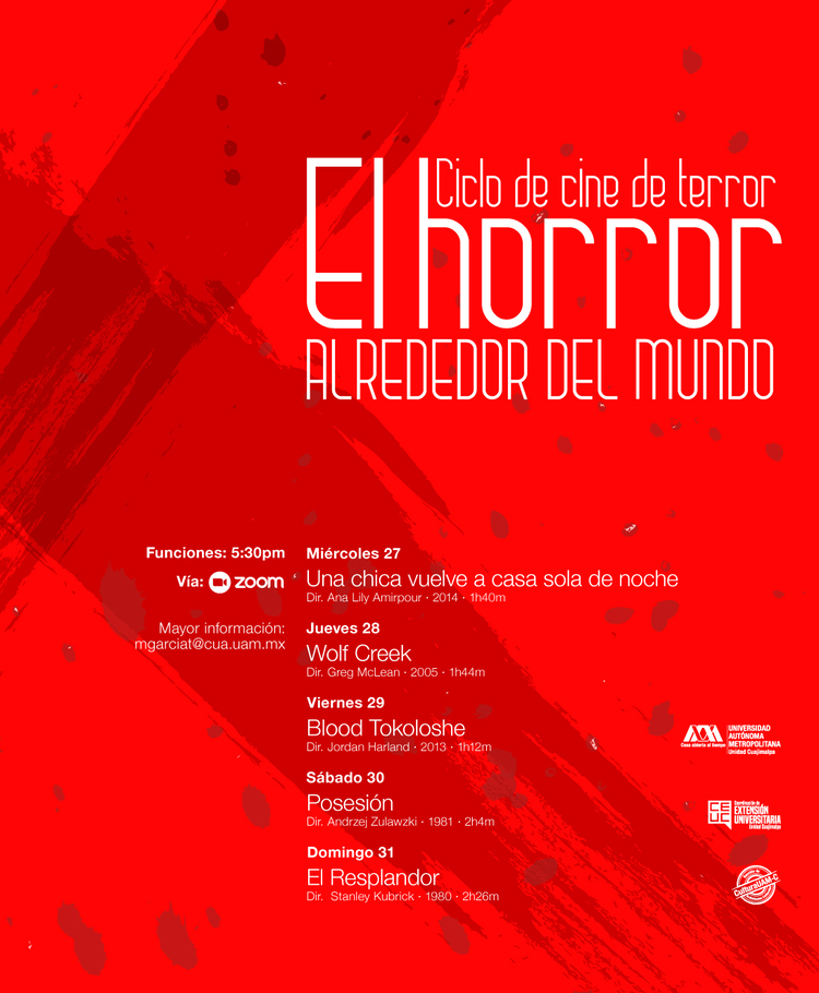 Cartel El horror alrededor del mundo