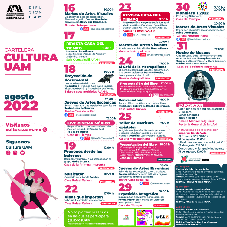 Cartelera Cultura UAM
