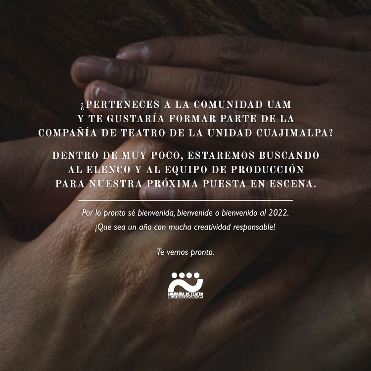 Aviso compañía de teatro