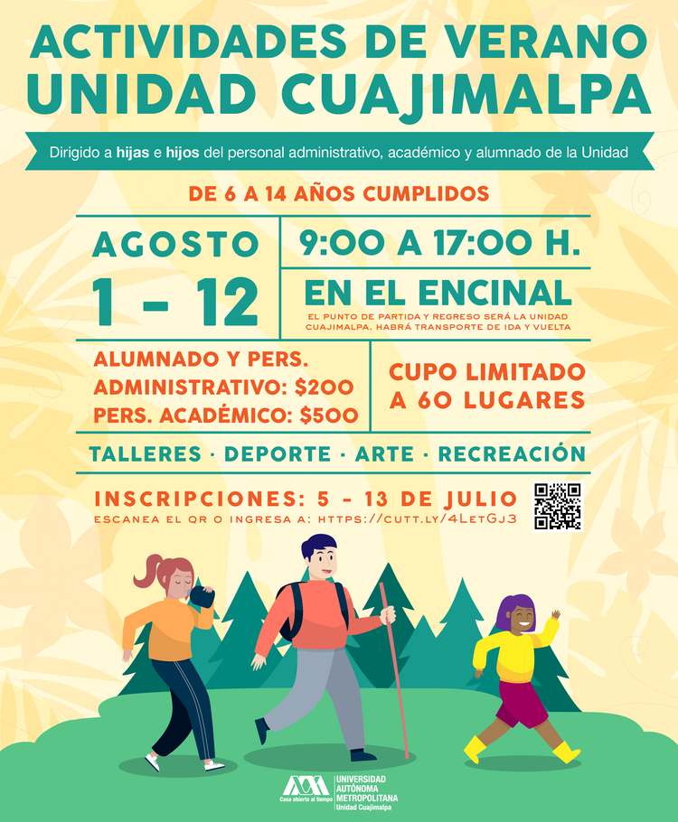 Cartel actividades de verano