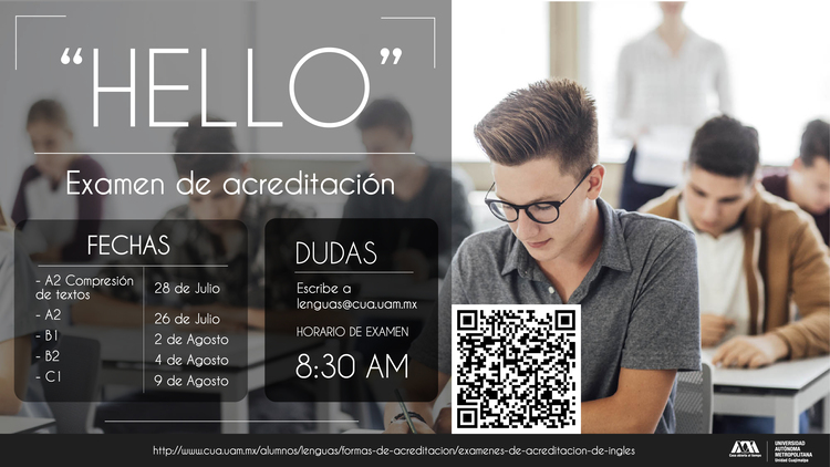 Cartel Examen Acreditación