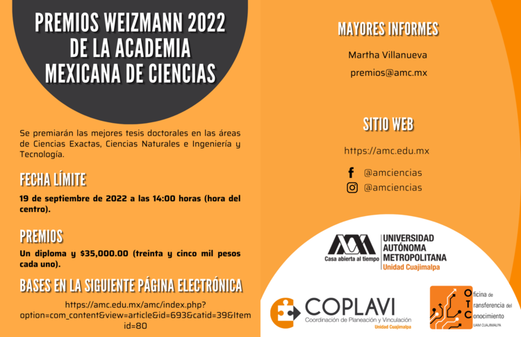 Cartel Premios Weizmann