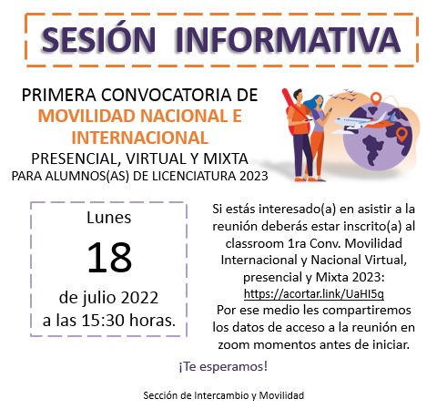 Cartel Sesión informativa