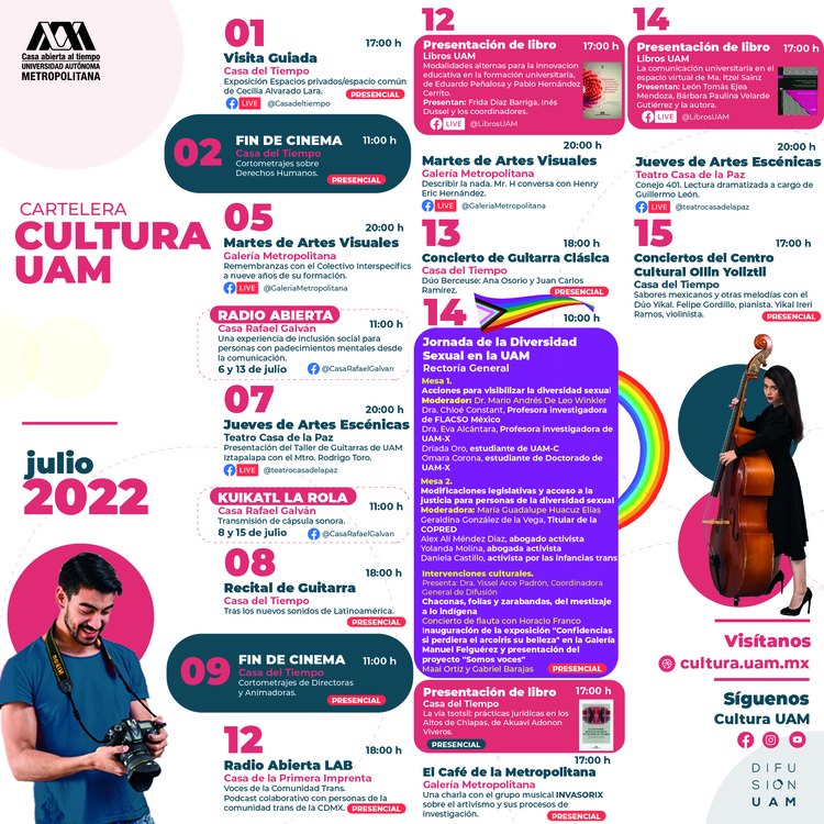 Cartelera Cultura Julio