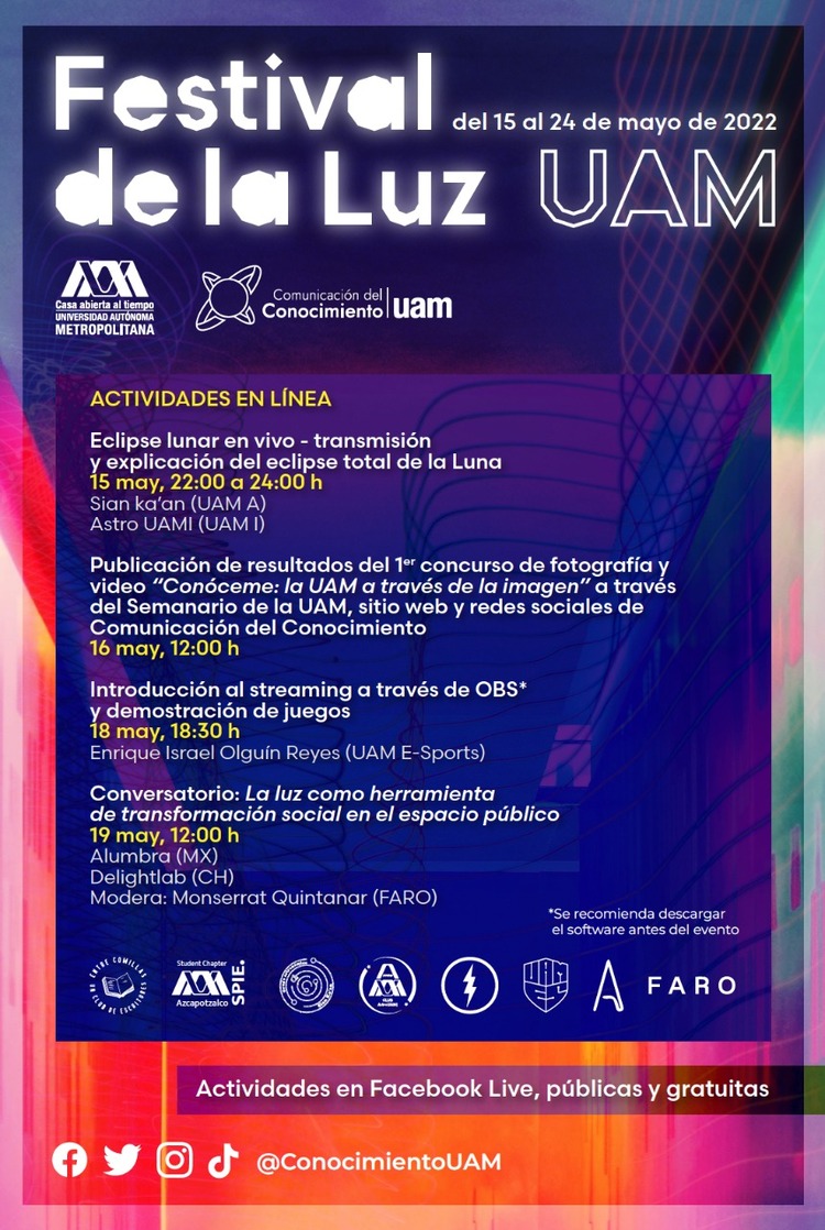 Cartel festival de la luz 1