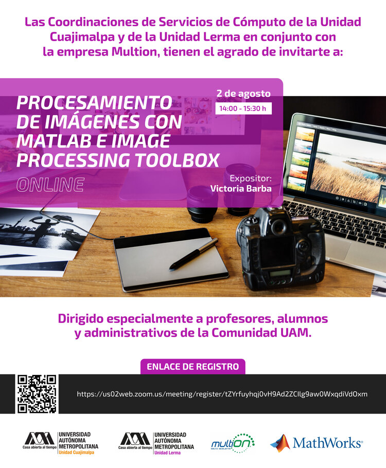 Cartel Webinar MatLab imágenes