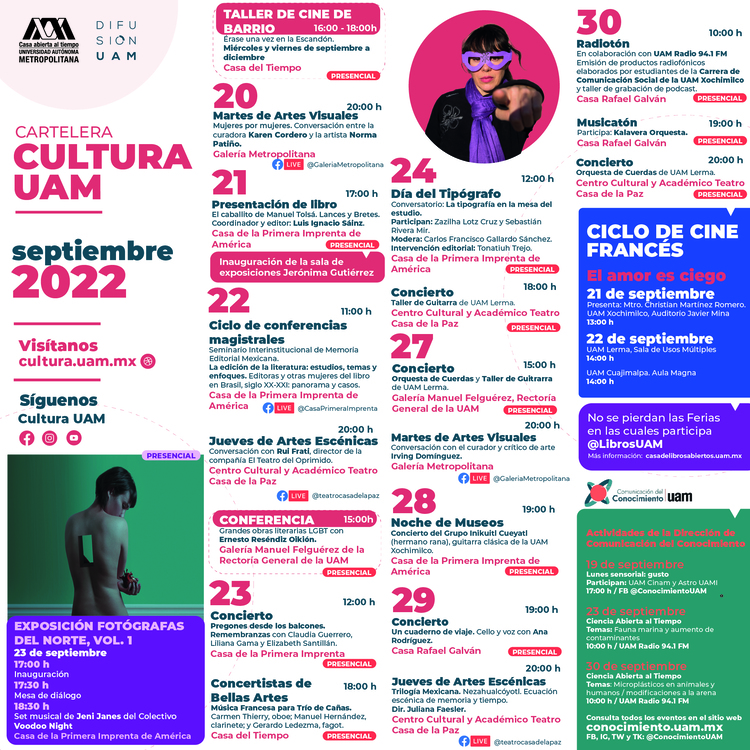 Cartelera UAM Sept Q2