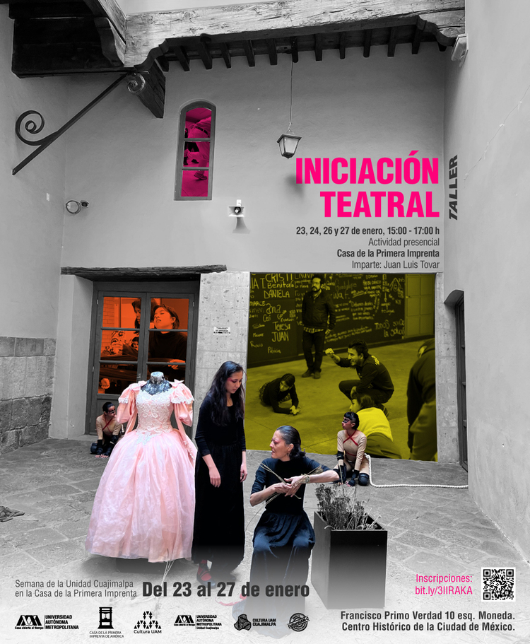 Cartel iniciación teatral