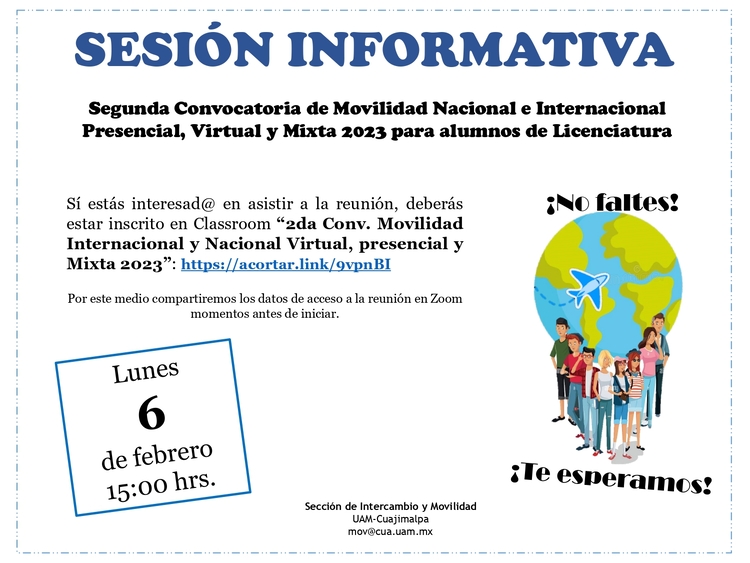 Sesión informativa flyer