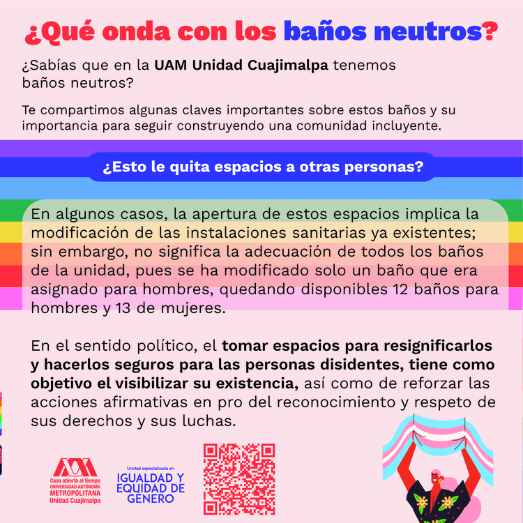 Flyer de baños neutros