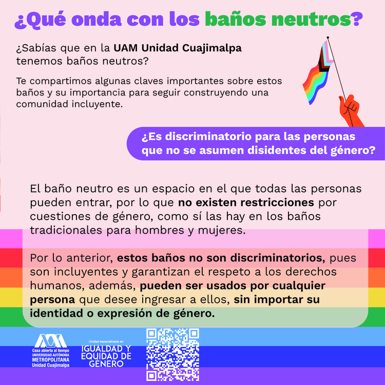 Flyer sobre baños neutros