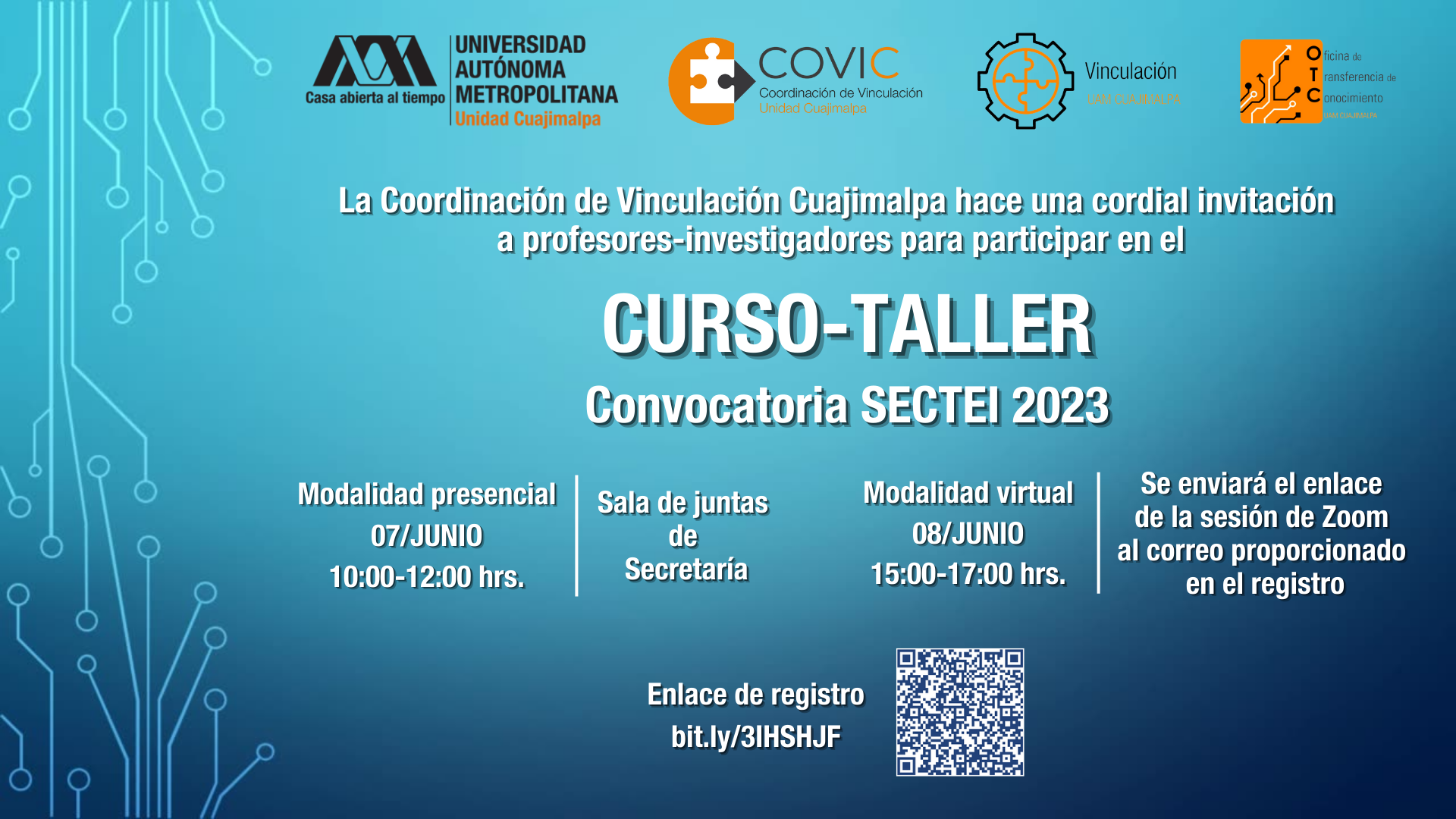 Curso taller Convocatoria SECTEI