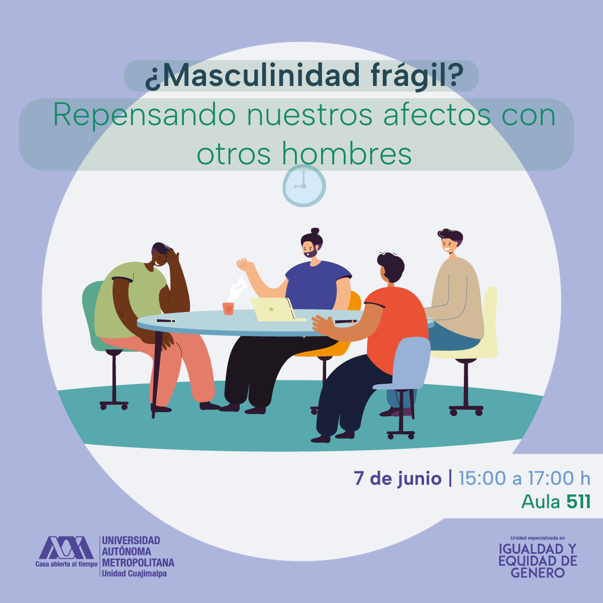 Flyer Repensando nuestros afectos con otros hombres