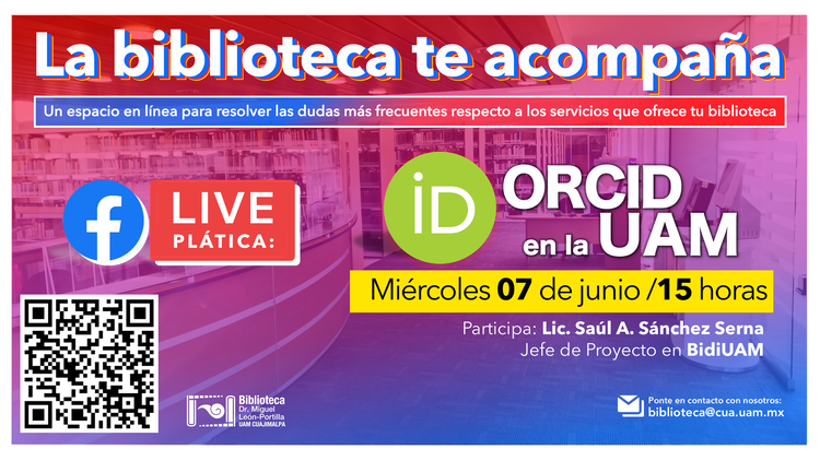 Flyer La biblioteca te acompaña: ORCID