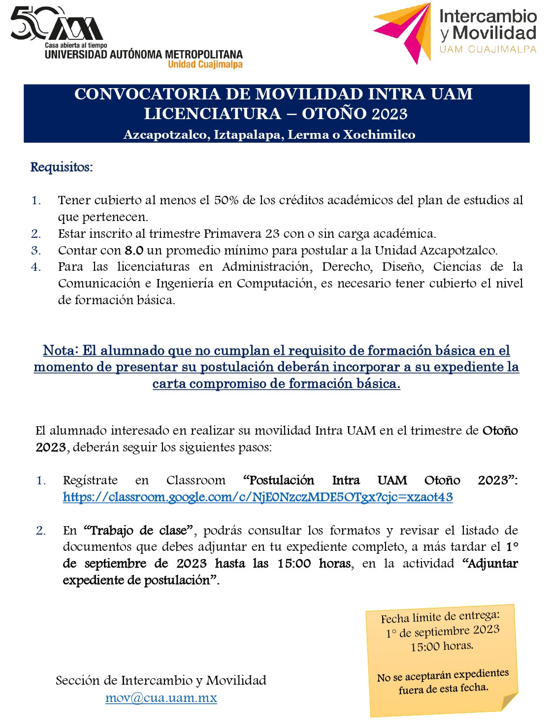 Movilidad Nacional e Internacional 2024