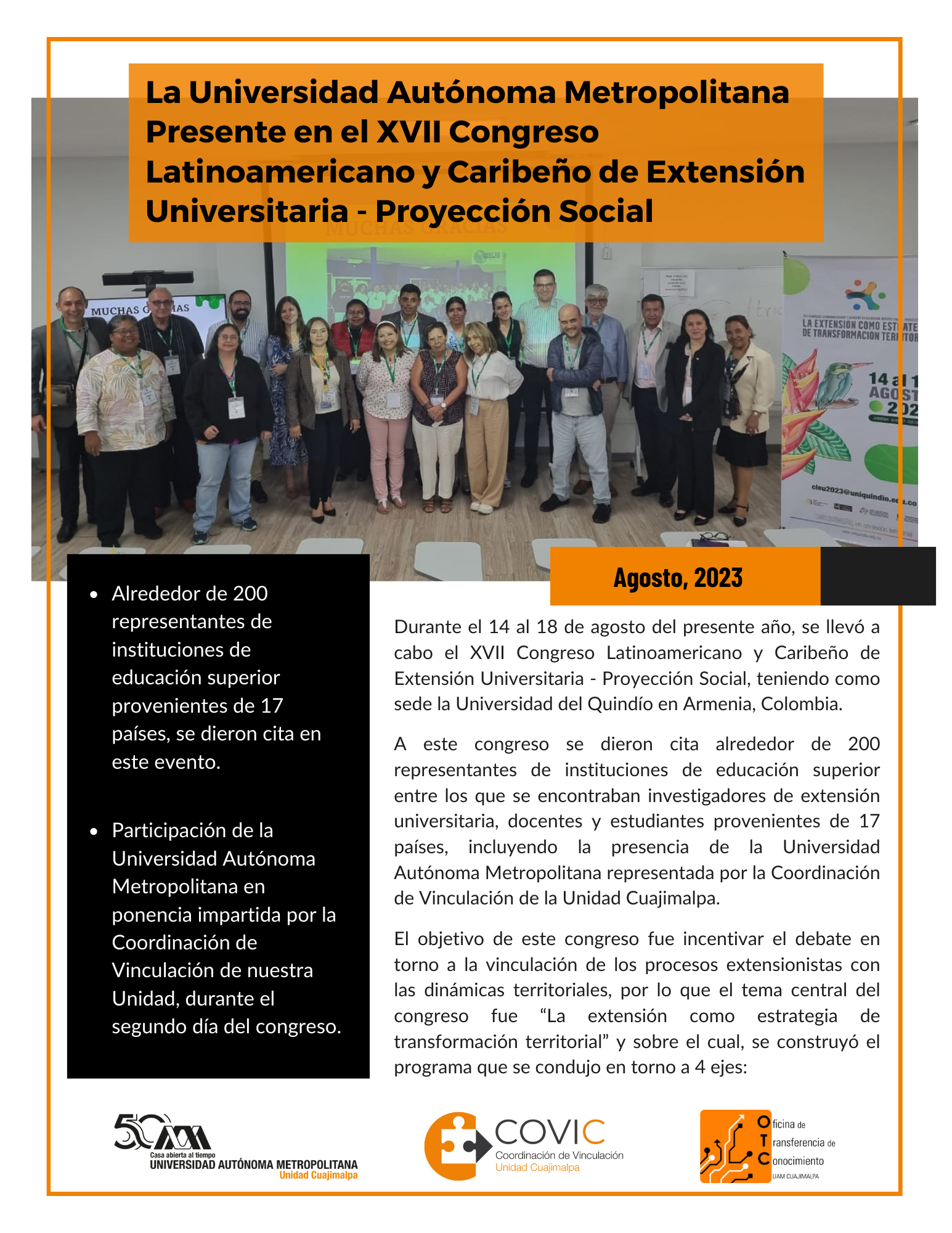 Congreso Latinoamericano y Caribeño XVII 1