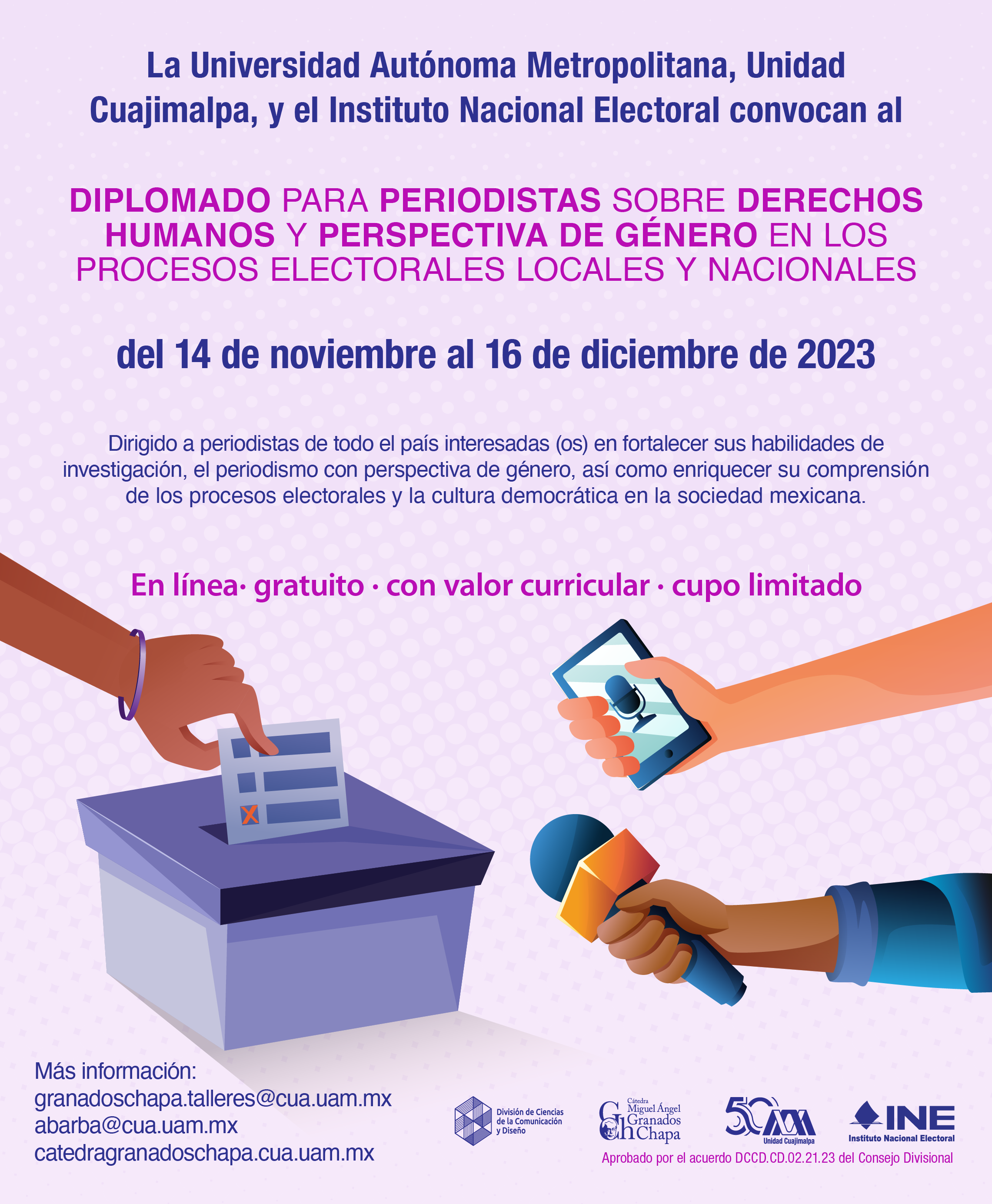 Cartel Diplomado Periodismo 2023