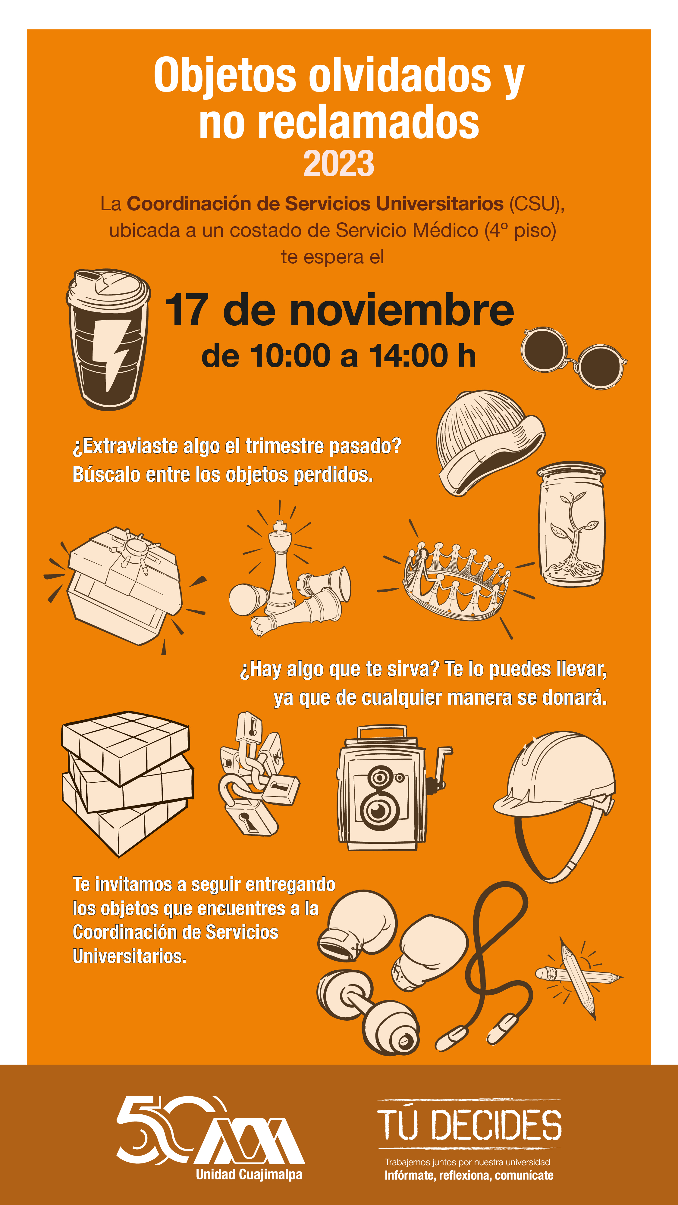 Objetos perdidos no reclamados