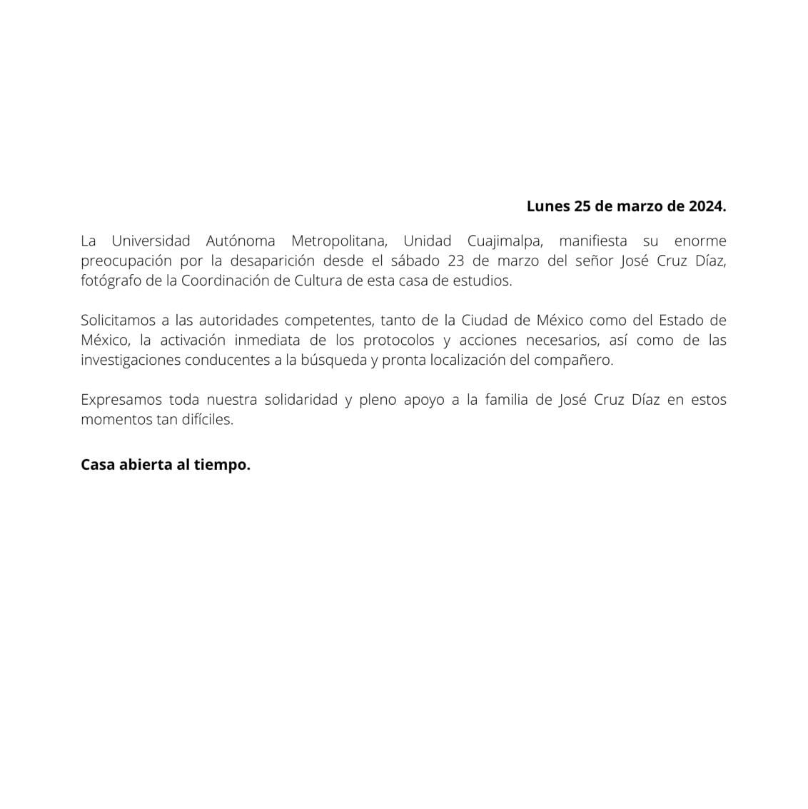 Aviso Marzo 2024