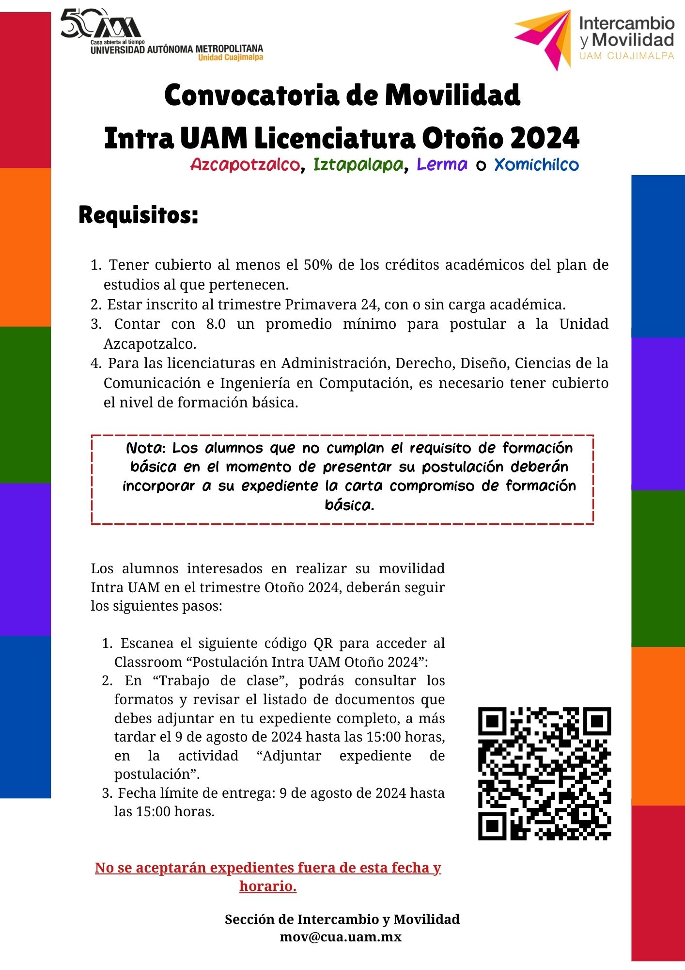 Convocatoria IntraUAM 24O