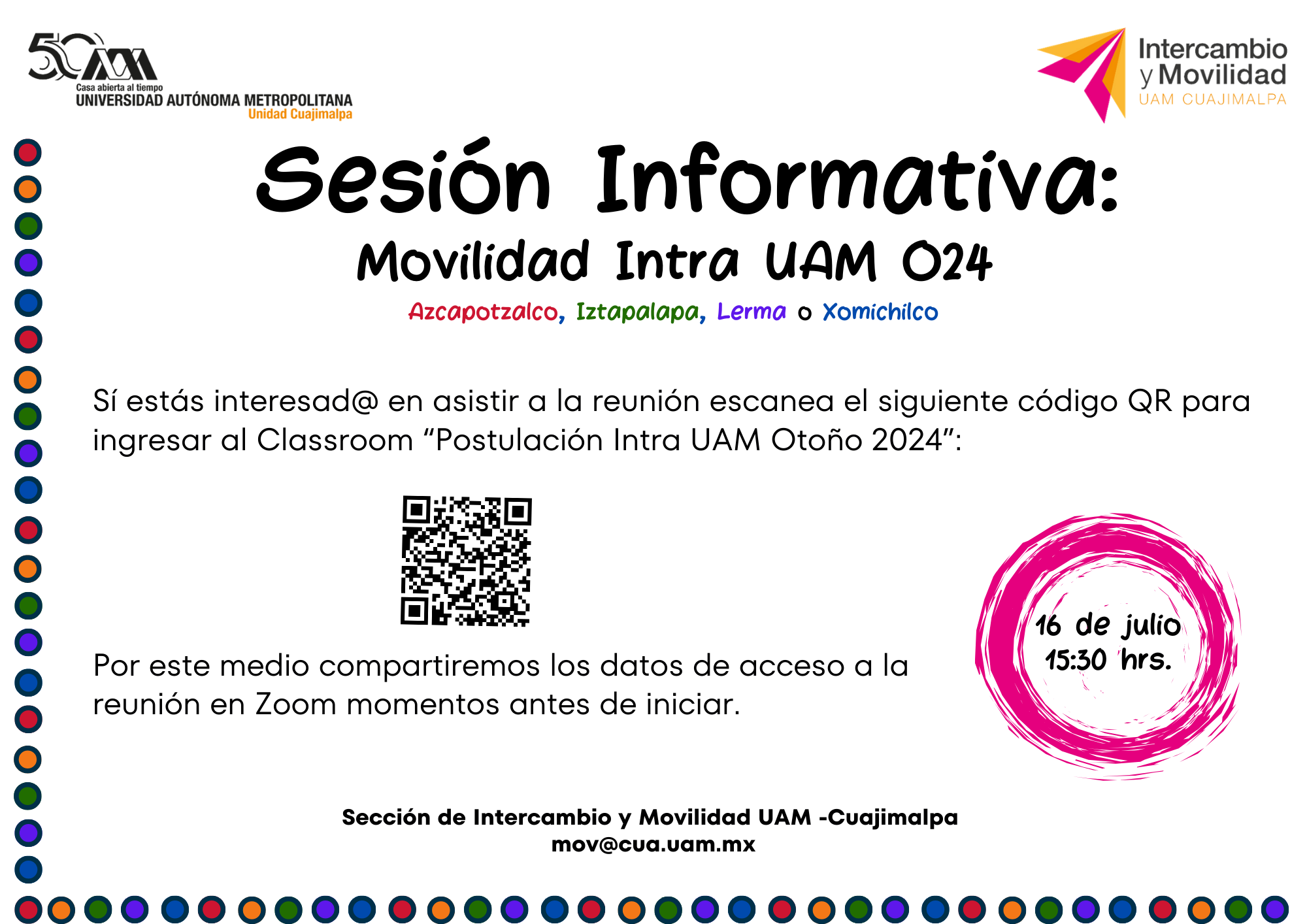 Sesión Informativa UAM 24O