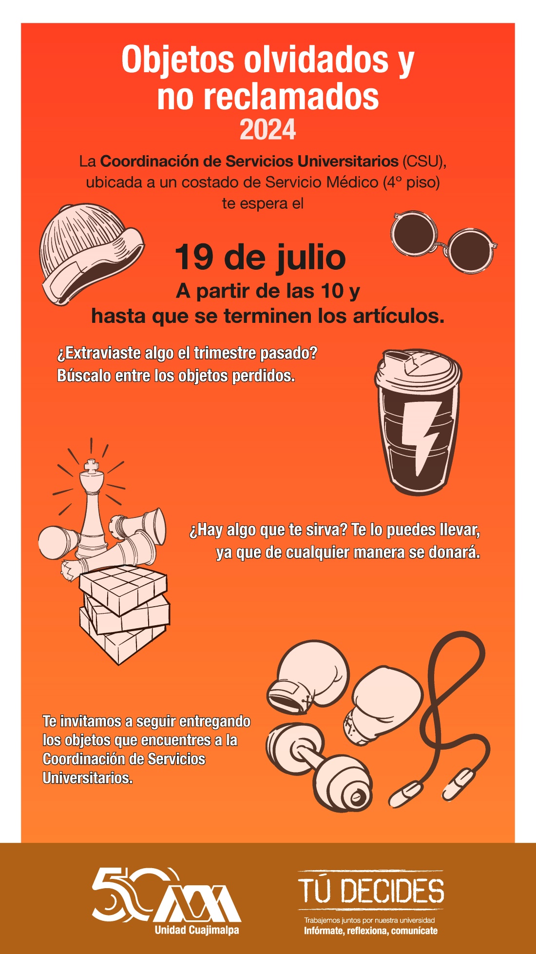 Objetos perdidos julio 2024