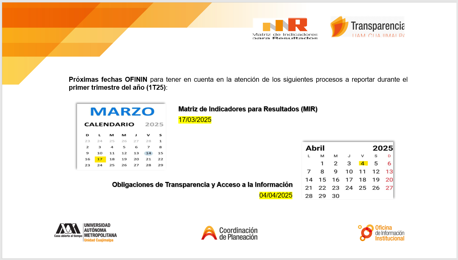 Gestiones OFININ