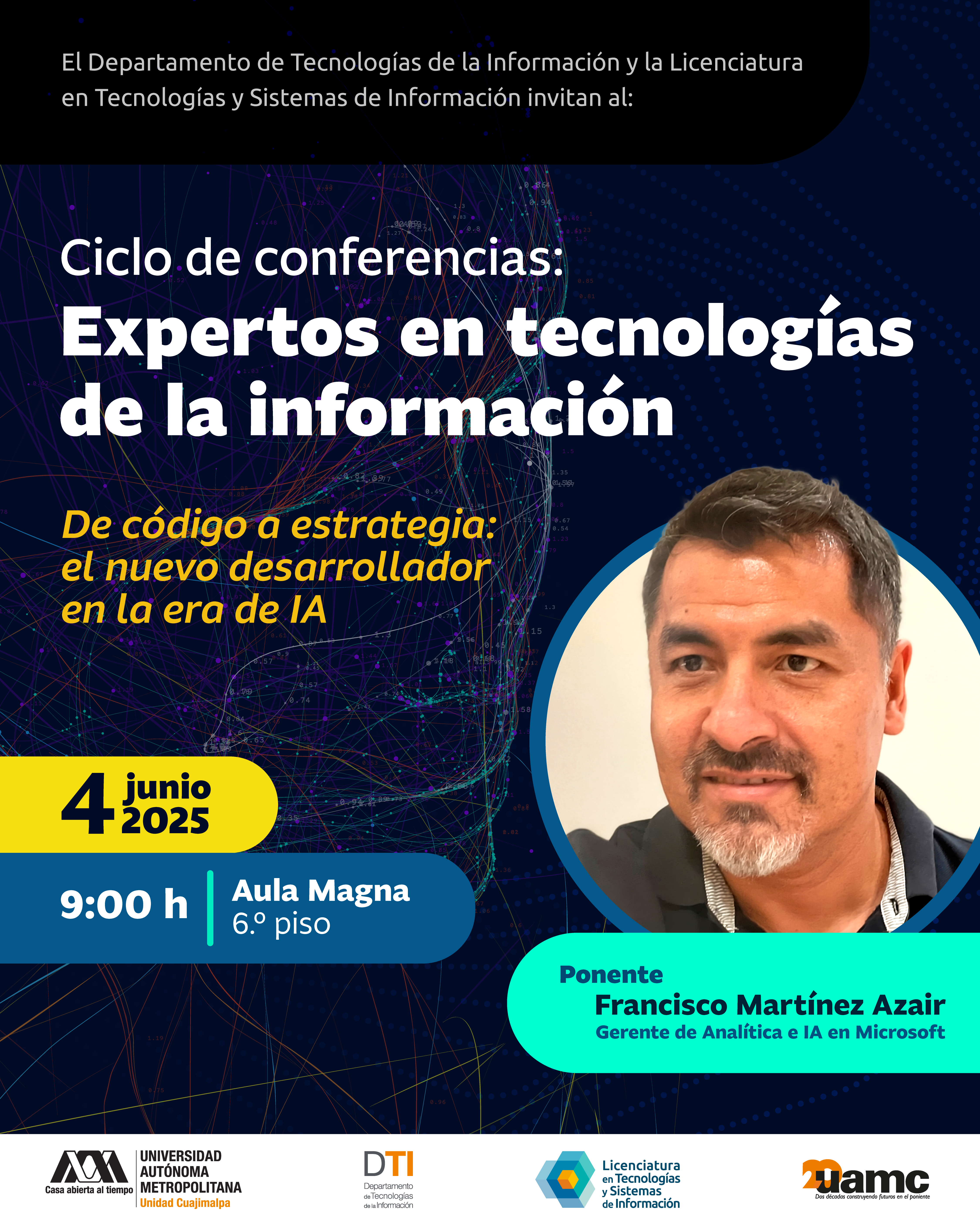 Cartel del evento: De código a estrategia: el nuevo desarrollador en la era de IA