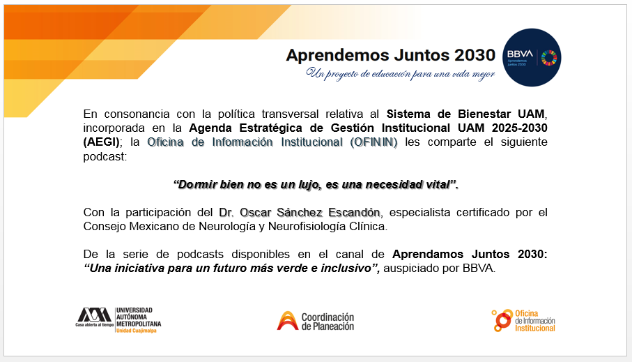 Aprendemos Juntos 2030: Dormir bien no es un lujo, es una necesidad vital.