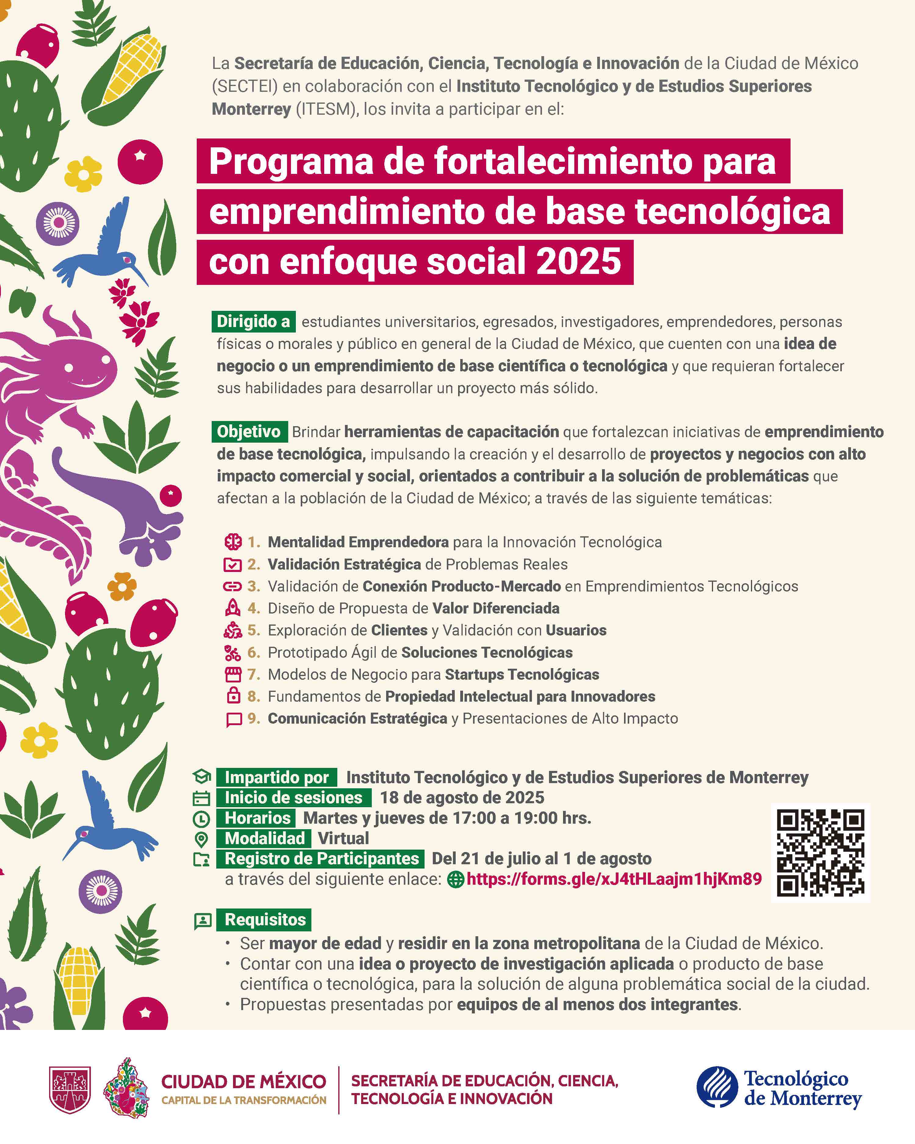 Programa de fortalecimiento para emprendimientos