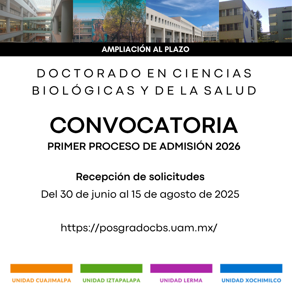 Ampliación Plazo recepción de documentos doctorado ciencias biológicas y de la salud